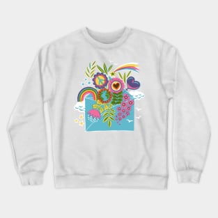 Peace Message Crewneck Sweatshirt